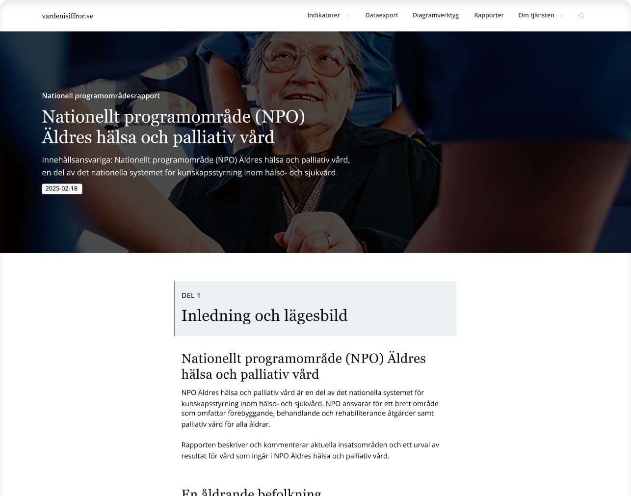 Screenshot of a chart visualization